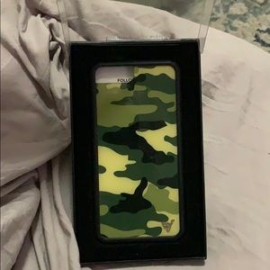 wildflower green camp phone case